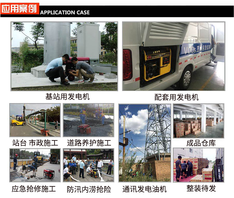 三相 6kW小型汽油發電機組應用案例 三相 6kW小型汽油發電機組應用案例