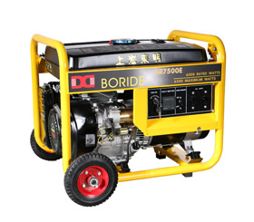 上海東明6千瓦野外施工小型汽油發電機組  BR7500